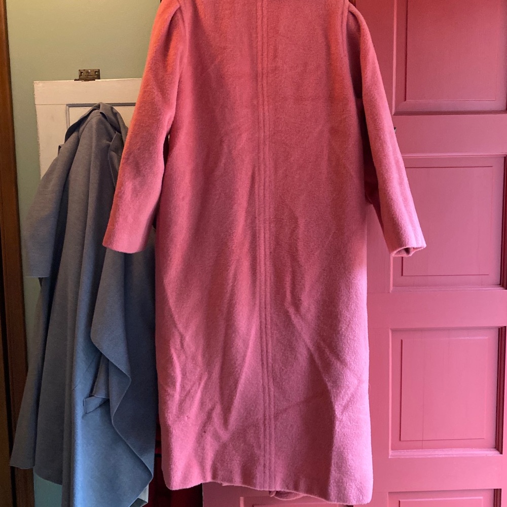 Vintage pink midi trench coat medium - Picture 6 of 10